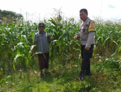 Bhabinkamtibmas Ajak Warga Manfaatkan Lahan Demi Ketahanan Pangan