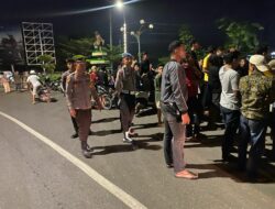 Personel Gabungan Polres Bima Kota Laksanakan Patroli Malam dan Patroli Menjelang Sahur Selama Ramadhan 1446 H