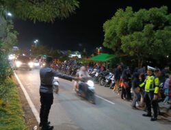 Pos Pam Amahami Laksanakan Pengaturan Arus Lalu Lintas Pasar Malam Ramadhan