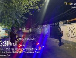 Patroli Subuh Polres Sumbawa Ciptakan Kondusivitas Selama Bulan Ramadhan