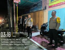 Polsek Labuhan Badas Laksanakan Patroli Subuh & Pengamanan Gendang Sahur
