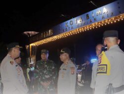 Malam Takbiran Idulfitri 1446 H, Polres Bima Kota Bersama Instansi Terkait Gelar Patroli Skala Besar