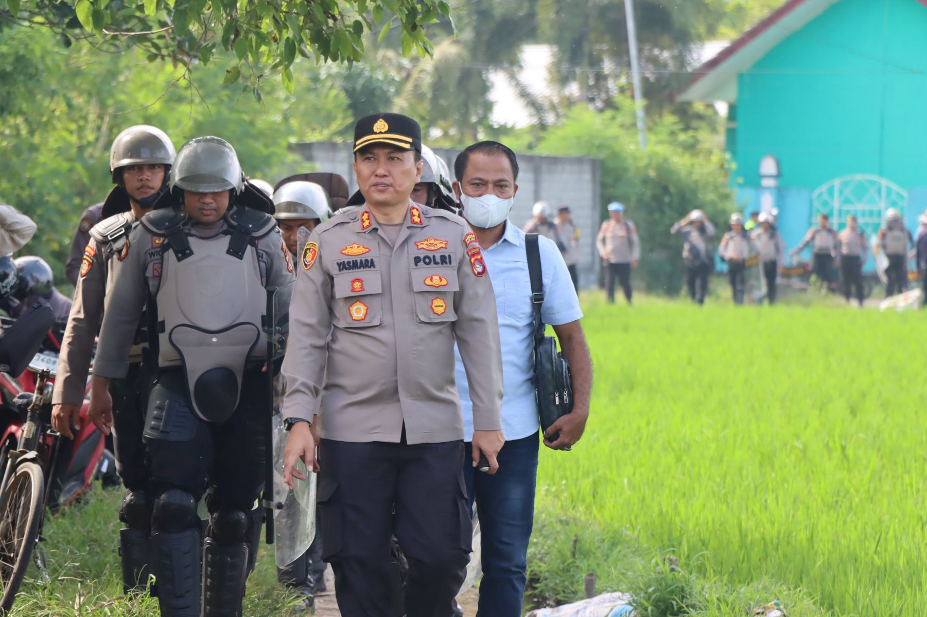 Proses Eksekusi Lahan Persawahan di Lombok Barat Berjalan Lancar Berkat Pendekatan Humanis