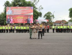 Apel Pengamanan Pawai Takbiran, Polres Loteng Libatkan Ratusan Personel Gabungan.
