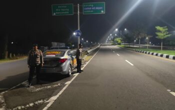 Patroli Blue Light Polsek Kediri, Antisipasi 3C dan Balap Liar di Jalur BIL I dan BIL II