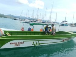 Polsek Sekotong Pastikan Keamanan Ambulance Boat Desa Gili Gede Indah