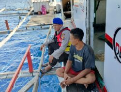 Patroli Laut Teluk Saleh, Sat Polairud Polres Dompu Tegaskan Komitmen Jaga Kamtibmas dan Kelestarian Laut