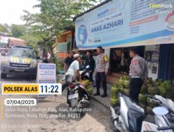 Tingkatkan Keamanan Wilayah, Polsek Alas Lakukan Patroli Dan Sosialisasikan Cegah Premanisme