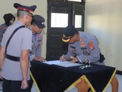 Kapolres Sumbawa Barat, AKBP Zulkarnain, S.I.K., Pimpin Upacara Serah Terima Jabatan Wakapolres