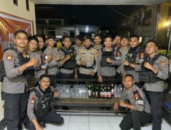 Sat Samapta Polres Bima Kota Amankan Puluhan Botol Miras Saat Patroli Rutin