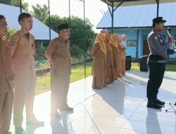 Jadi Pembina Upacara,Personel Polsek Labuhan Badas Tekankan Disiplin & Hindari Kenakalan Remaja