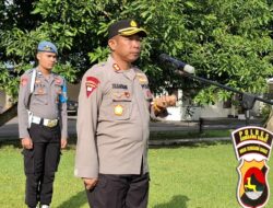 Pimpin Apel Pagi, Kapolres Sumbawa Barat Tekankan Personel Bekerja dengan Baik Jangan Ciderai Institusi