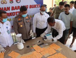 Polres Bima Kota Musnahkan 62,90 Gram Sabu Hasil Pengungkapan 63 Tersangka