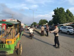 Sat Samapta Polres Bima Kota Laksanakan Rawan Pagi di Titik Rawan Macet