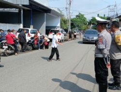Sat Lantas Polres Bima Kota Laksanakan Pengamanan Tempat Ibadah Gereja dalam Rangka Jum’at Agung