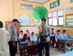 Polsek Madapangga Kawal Pemberian Makan Gratis Bergizi di Wilayah Kecamatan Madapangga
