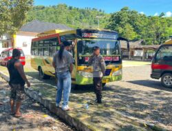 Sat Binmas Polres Bima Kota Laksanakan “Cooling System” dan Himbauan Kamtibmas di Kelurahan Jatibaru