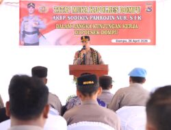 Kapolres Dompu Dorong Disiplin dan Sinergi dalam Kunjungan Kerja Perdana ke Polsek Dompu dan Polsek Hu’u