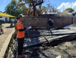 Kebakaran di Desa Samili, Satreskrim Polres Bima Terjunkan Tim INAFIS Laksanakan Olah TKP Awal