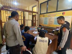 Si Dokkes Polres Bima Kota Laksanakan Pemeriksaan Kesehatan Rutin terhadap Tahanan