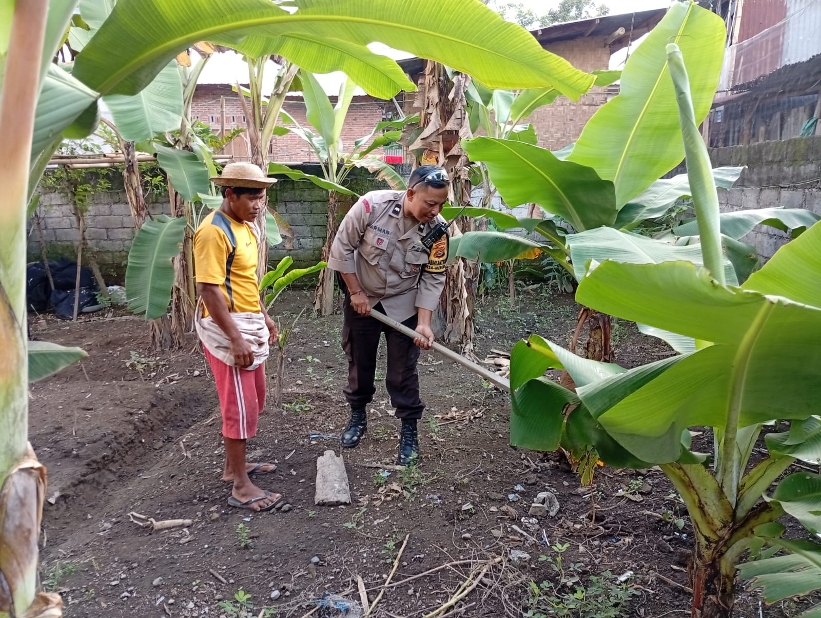 pangan, desa, ketahanan, swasembada, bhabinkamtibmas, pertanian, edukasi, kolaborasi, keamanan, lombok