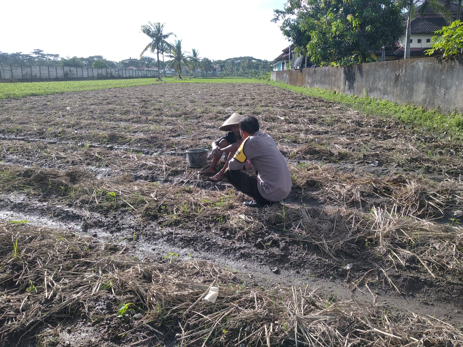 Bhabinkamtibmas Desa Kuripan Beri Motivasi Pemanfaatan Pekarangan untuk Ketahanan Pangan