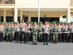 Perkuat Sinergitas, Polres Loteng Dan Kodim 1620/Loteng Gelar Apel Bersama. ‎
