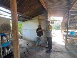 Polsek Sekotong Berikan Bantuan Nutrisi untuk Warga Pelangan