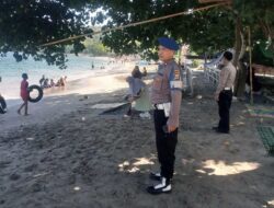 Polsek Batulayar Intensifkan Patroli Jaga Keamanan Pantai Senggigi