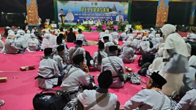 Kapolsek Gerung Pastikan Keamanan JCH Kloter 11 Lombok Barat