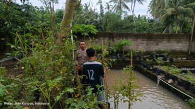 Bhabinkamtibmas Kuripan Sosialisasi Program Ketahanan Pangan Berbasis Komunitas