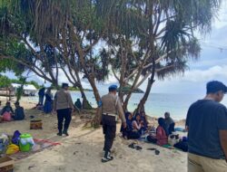 Patroli Polsek Sekotong Amankan Pantai Elak-Elak, Antisipasi Keamanan Wisata