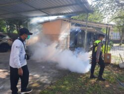 Polres Lombok Utara Gandeng Dikes KLU Lakukan Fogging