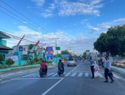 Personel Sat Lantas Polres Bima Kota Laksanakan Gatur Pagi untuk Wujudkan Kamseltibcar Lantas