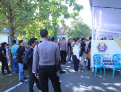 Polres Sumbawa Barat Lakukan Pengamanan Job Fair di Disnakertrans KSB