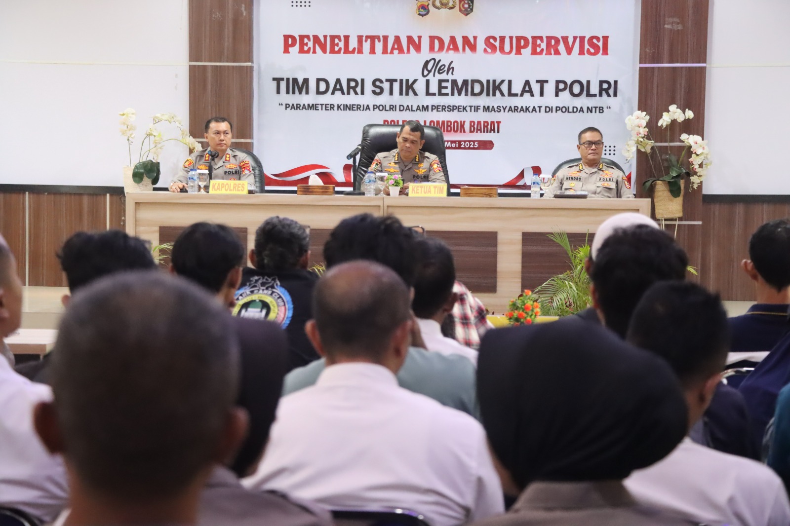 Tingkat Kepuasan Publik Tinggi, Polres Lombok Barat Jadi Lokasi Penelitian STIK Polri