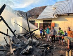 Polsek Kempo Bergerak Cepat, Padamkan Kebakaran Hebat di Desa Konte, Kerugian Capai Rp 80 Juta!