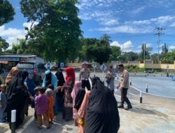 Satlantas Polres Bima Kota Kenalkan Rambu Lalu Lintas kepada Anak Usia Dini