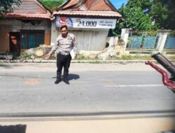 Kecelakaan Ganda, Unit Gakum Satlantas Polres Bima Lakukan Olah TKP
