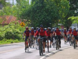 Gowes Kamtibmas Jilid 5, Polres Lombok Utara Kunjungi Desa Sukadana
