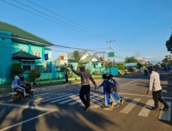 Sat Lantas Polres Bima Kota Laksanakan Rawan Pagi/Strong Point Guna Antisipasi Kemacetan dan Laka Lantas
