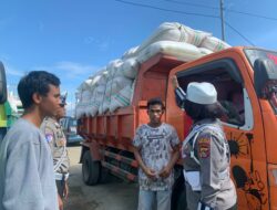 Peduli Keselamatan, Sat Lantas Bima Kota Sosialisasikan Bahaya Muatan Berlebih (Overload)