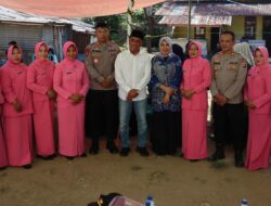 Bupati Bima Didampingi Kapolres Bima Tinjau dan Salurkan Bantuan Bagi Korban Kebakaran Asrama Polsek Belo