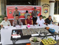 Dir Resnarkoba Polda NTB Datang Langsung Melihat Hasil Ungkap Kasus Narkoba yang Langka Oleh Polres Bima