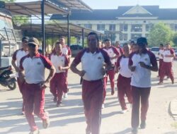 Jaga Kebugaran Personel, Polres Bima Kota Laksanakan Olahraga Bersama