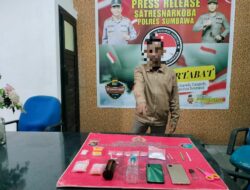 Miliki Puluhan Gram Sabu, Seorang Pria di Alas Diringkus Pihak Kepolisian