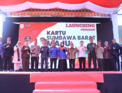 Kapolres Sumbawa Barat Hadiri Apel Syukur dan Launching Kartu Sumbawa Barat Maju