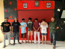 Team Opsnal Polsek Rasana’e Barat Amankan 4 Pemuda Terduga Pencurian Tas di Terminal Dara