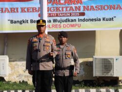 Polres Dompu Gelar Upacara Hari Kebangkitan Nasional ke-116, Kapolres Ajak Warga Bangkit Bersama Menuju Indonesia Emas
