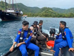 Sat Polairud Lakukan Patroli Pantai Seputaran Gili Matra